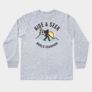 Hide and Seek World Champion Kids Long Sleeve T-Shirt